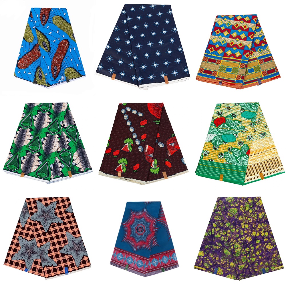 African Ankara Print - Распродажа складских остатков: Африканская ткань китенге/анкара,
