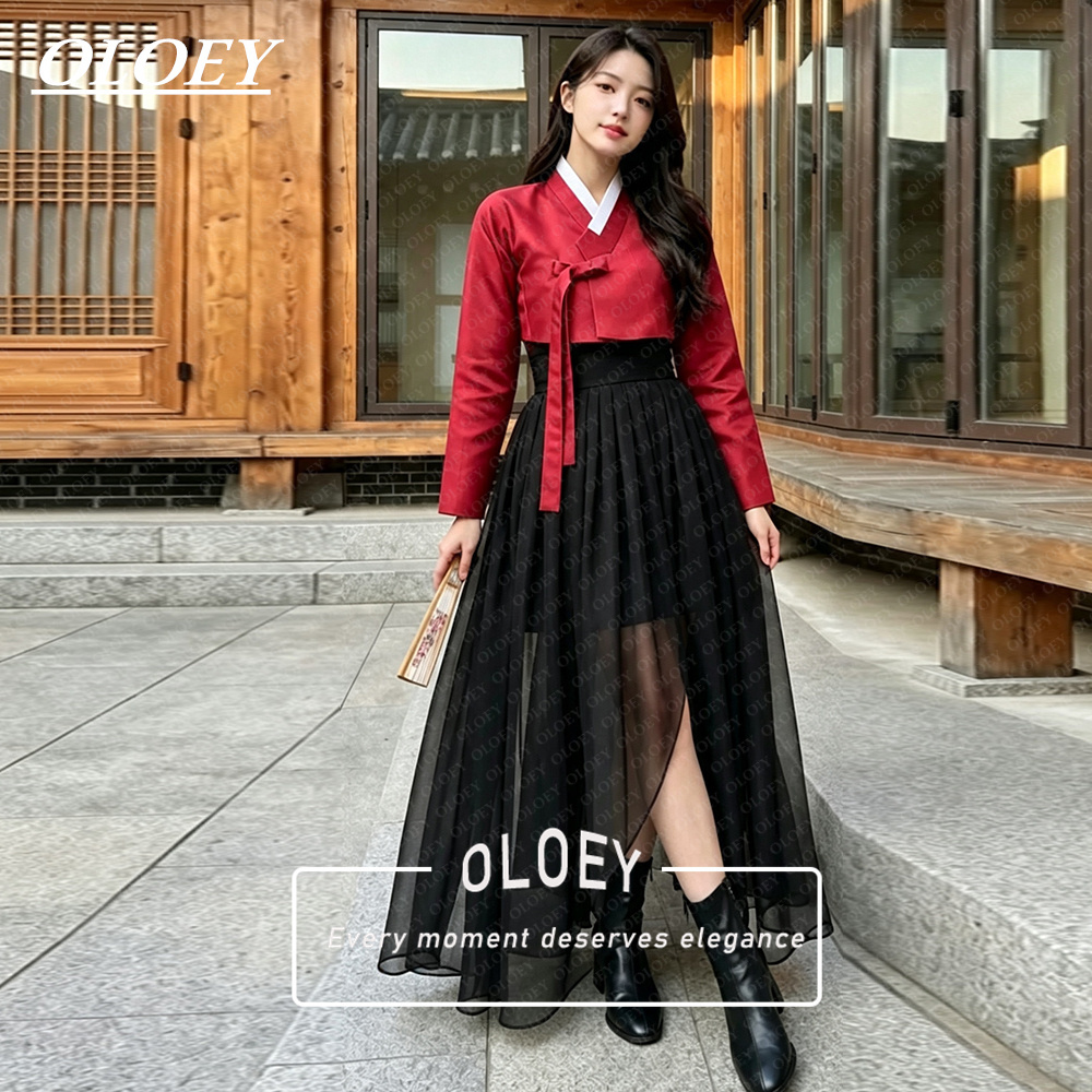 Hanbok Modern Set - OLOEY Современный короткий концертный ханбок из