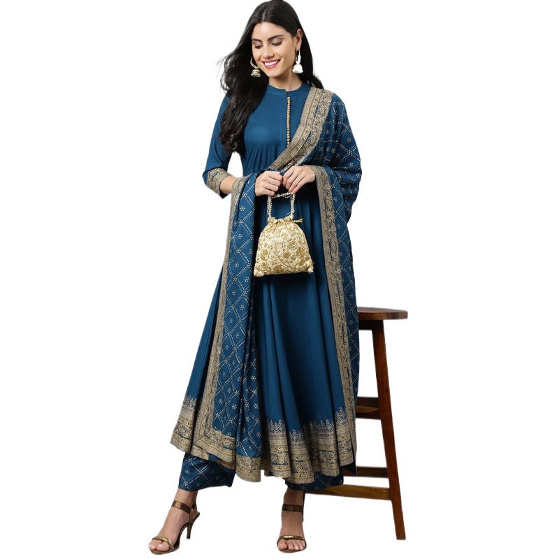 Salwar Kameez Set - Индийский этнический костюм для женщин: комплект