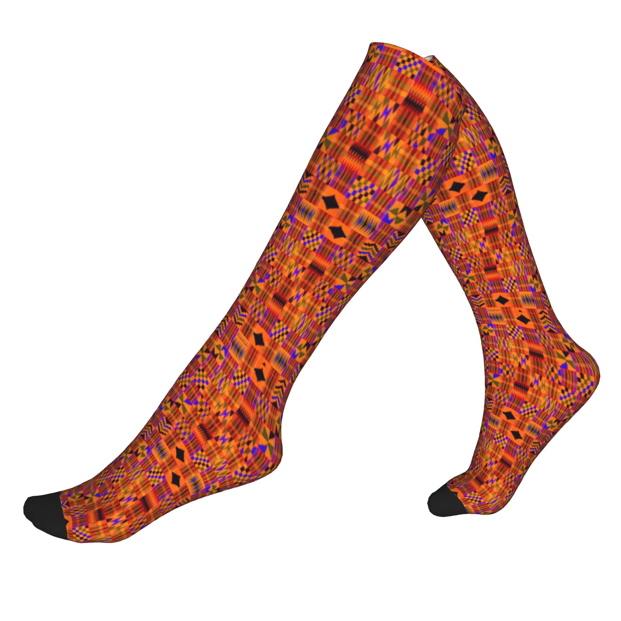 African Ankara Print - Кавайные носки с этническим принтом в