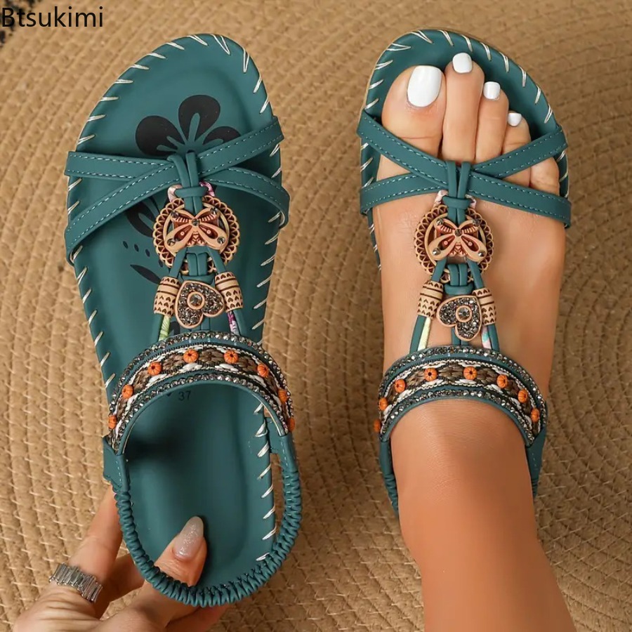 Ethnic Fashion Women - Женские богемные сандалии для пляжа и