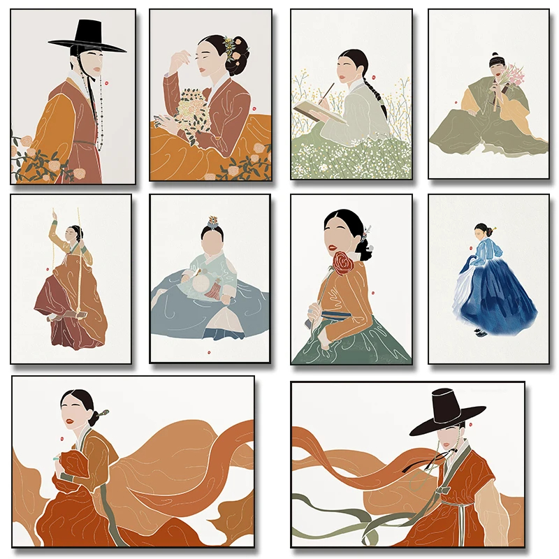 Корейский ханбок в стиле бохо, – обзор и цена Hanbok Modern Set