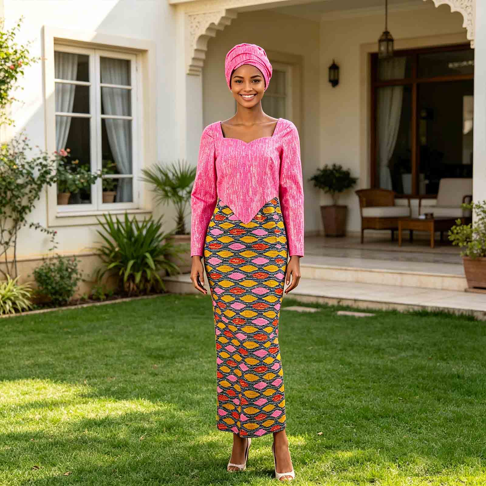 Длинные платья с африканским п – обзор и цена African Ankara Print