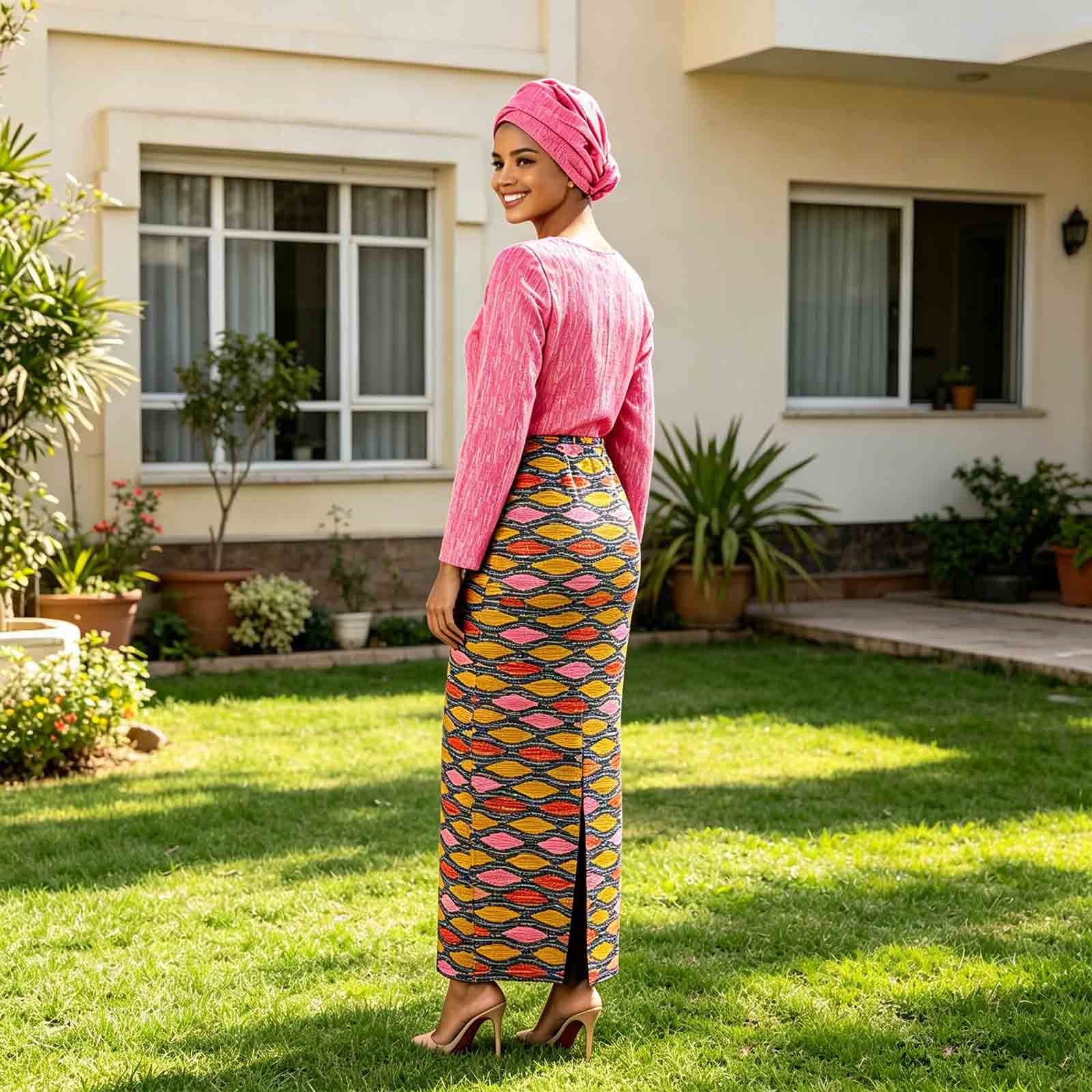 Длинные платья с африканским п – обзор и цена African Ankara Print